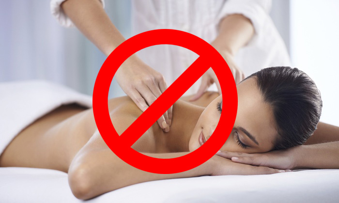 When a massage is a bad idea?