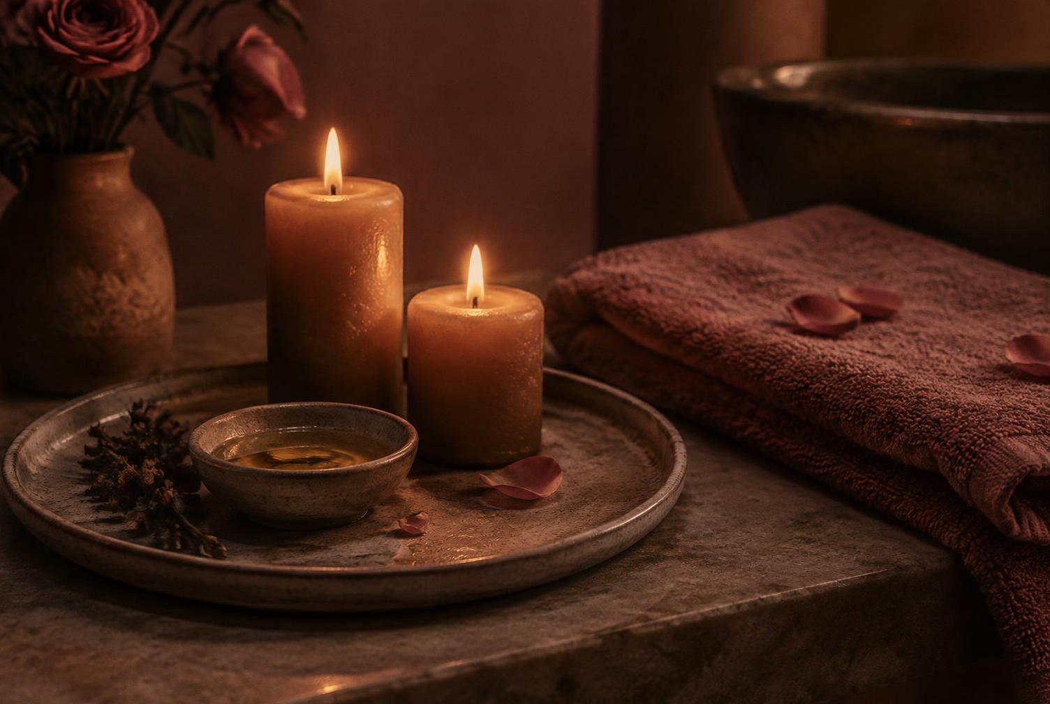 Sveće i ulje za spa tretman